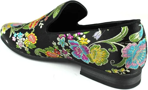 Vista 3 de ÃZARMAN Mocasines de vestir bordados multicolor para hombre