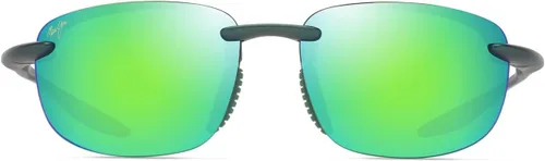 Vista 8 de Maui Jim Gafas de sol unisex Hookipa Ultra Rectangular Negro mate/gris neutro polarizado