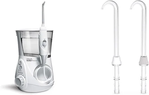 Vista 8 de Waterpik El irrigador dental acuario + puntas de reemplazo de prótesis de implantes - El sistema eléctrico de higiene dental elimina hasta el 99.9%