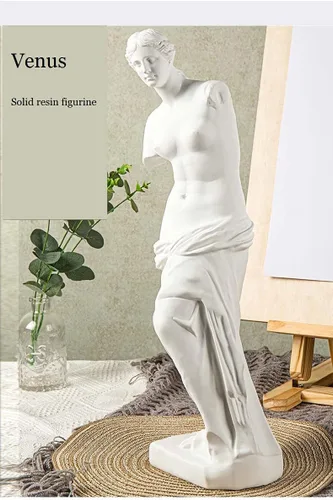 Vista 2 de Venus De Milo, 11 pulgadas de altura, figura de resina de plástico duro