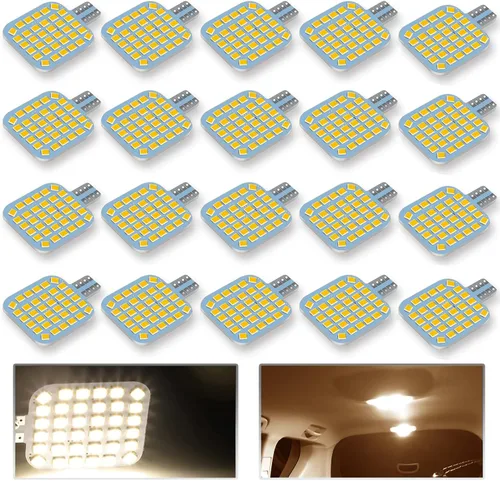 Vista 10 de 10 bombillas LED T10 921 922 912 194 para interior de caravana, bombillas LED superbrillantes, iluminación de repuesto 36-SMD 2835 6500K blanco frío