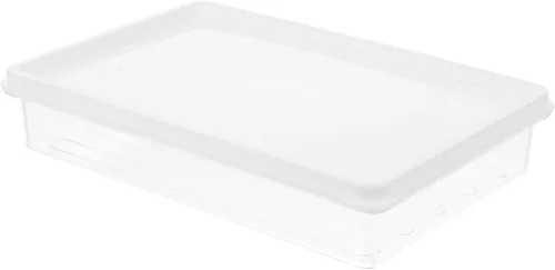 Vista 7 de Luxshiny Recipiente de almacenamiento de tocino para refrigerador, contenedor de tocino de plástico de 18.6 fl oz, recipiente de tocino de cocina