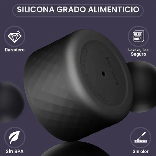 Vista 5 de Funda de silicona para botella de agua Owala de 40 oz, funda protectora antideslizante para botellas de acero inoxidable FreeSip/Twist/Flip