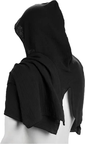 Vista 4 de Ultrafun Bufanda medieval renacentista para hombres y mujeres, multifuncional, con capucha, para Halloween, cosplay, accesorios de disfraz