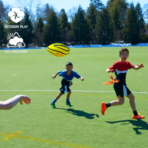 Vista 5 de Nerf - Cinturones de fútbol con bandera de 10 jugadores + juego de pelotas, banderas juveniles + fútbol de espuma junior para niños, kit completo