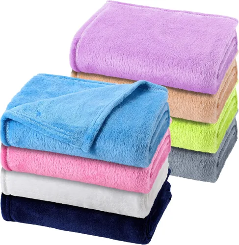 Vista 7 de Reginary 8 mantas peludas para bebé, 30 x 40 pulgadas, guardería, guardería, siesta cálida, suave, esponjosa, para recién nacido, regalos esenciales