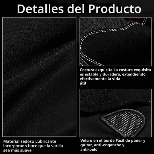 Vista 3 de Guantes de billar para mano izquierda 3 dedos, guante de piscina Negro