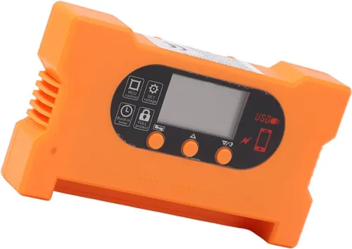 Vista 10 de Controlador de carga solar Dual USB tipo C de carga rápida Panel solar Regulador de batería Dc5521 Interfaz 12v/24v Adaptación automática (10A)