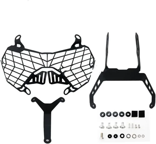 Vista 4 de Funda protectora de faros delanteros para Kawasaki para KLR 650 2021-2023, accesorios de motocicleta, protector de faro delantero, protector
