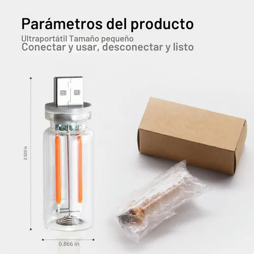 Vista 8 de Luz nocturna retro USB, luces regulables táctiles, luz nocturna USB enchufable, mini bombilla LED para automóvil, campamento, regalo, fiesta, regalo