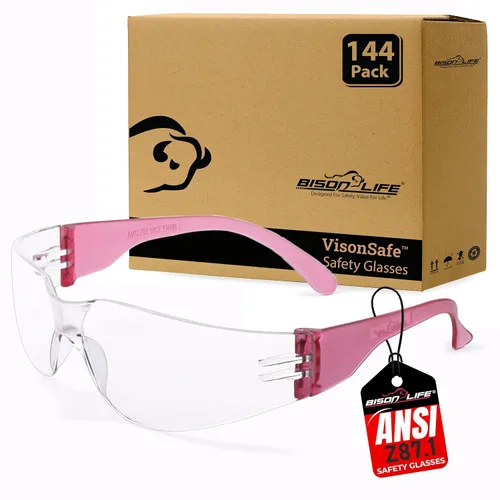 Vista 40 de BISON LIFE Gafas de seguridad surtidas para hombres y mujeres ANSI Z87.1