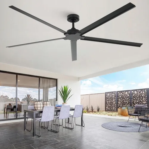 Vista 2 de Ventilador de techo de 72 pulgadas sin luz, ventilador de techo Modren con control remoto
