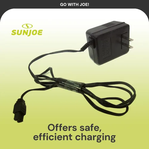 Vista 4 de Sun Joe HJ604C-CHRG Cargador para HJ604C y HJ605CC Cortasetos inalámbrico y cizalla de césped, cable de carga de repuesto original del fabricante, 9