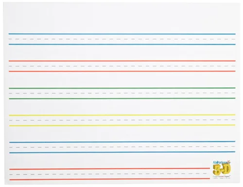 Vista 2 de Abilitations Integrations ColorCue hojas de papel con líneas elevadas