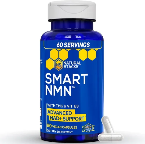 Vista 3 de NATURAL STACKS Paquete de suplemento Smart Ginkgo Biloba y Smart NMN - Soporte cerebral extra fuerte y apoyo NAD+* - 120 cápsulas totales