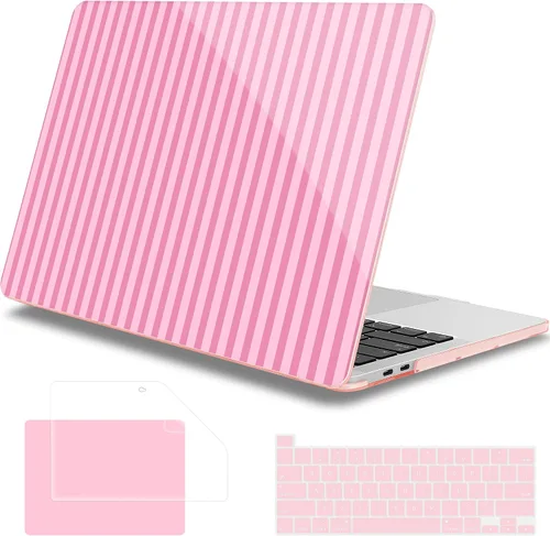 Vista 28 de Mektron Funda para MacBook Pro de 13 pulgadas 2022 2021 2020 versión A2338 M2 M1 A2289 A2251, cubierta rígida de plástico impresa para MacBook Pro