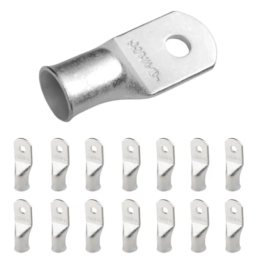 Vista 114 de SELTERM 5 piezas terminales de cable de cobre estañado 1/0 AWG perno de 1/2", extremos de cable de batería, terminales de anillo, conectores