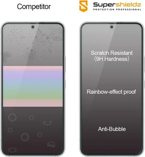 Vista 2 de Supershieldz Protector de pantalla de vidrio templado diseñado para Samsung Galaxy S23 5G, antiarañazos, sin burbujas