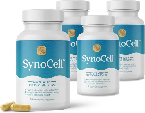 Vista 11 de Suplemento de apoyo para la espalda, el cuello y las articulaciones de glucosamina y condroitina de Synocell con boswellia, quercetina y MSM