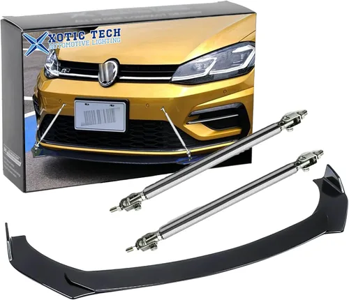 Vista 12 de x xotic tech Labio Universal para Parachoques Delantero Alerón de Barbilla Divisor Difusor Protector de Ala Moldura Kit de Carrocería de Coche
