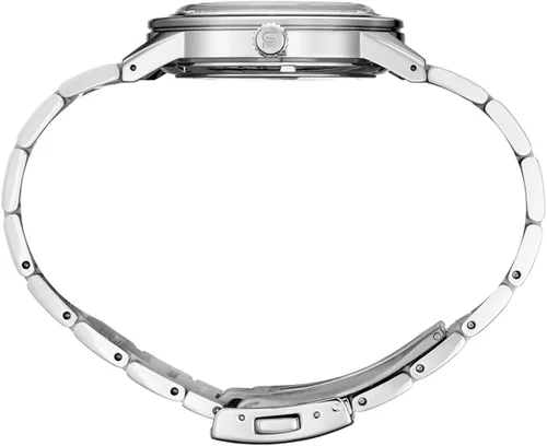 Vista 2 de SEIKO Presage Style 60's Collection SRPH93 - Reloj automático de acero inoxidable con bisel rubí, plateado, Reloj de vestir