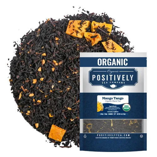 Vista 60 de Bolsas de hojas sueltas para té. Orgánicas por USDA. Positively Tea LLC.