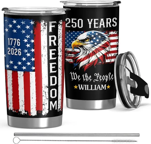 Vista 21 de Vaso personalizado con texto fotográfico, vaso de acero inoxidable con pajilla, taza de café personalizada con foto de viaje, regalo