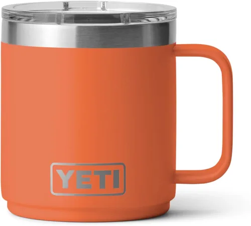 Vista 22 de YETI Rambler - Taza apilable de 10 onzas, aislada al vacío, acero inoxidable con tapa MagSlider, acero inoxidable