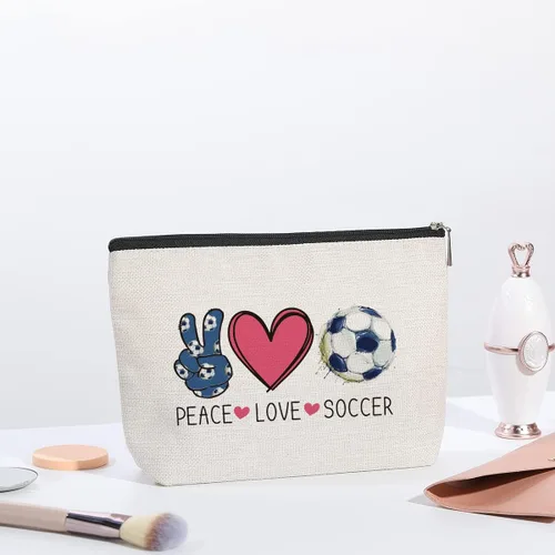 Vista 5 de Bolsa de maquillaje kdxpbpz Bolsa de regalos inspiradores para mujeres Regalo de cumpleaños para entrenadora Mejor amiga Hermana Hija Bolsa