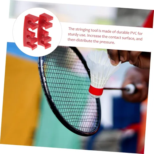 Vista 9 de 2 unids máquina tenis accesorios herramientas protector adaptadores de carga esparcidores esparcidores esparcidores rojo raqueta
