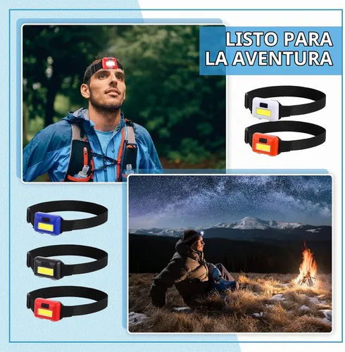 Vista 3 de Treela 30 piezas de linterna LED para exteriores, lámpara de cabeza ajustable, linternas con 3 modos, incluye 90 pilas AAA, faros brillantes