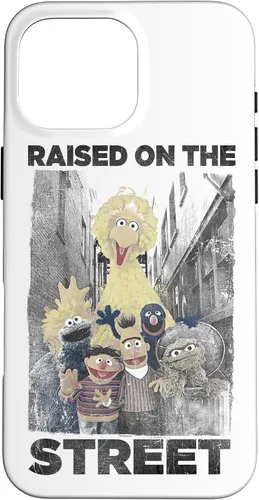 Vista 19 de Sesame Street Funda para iPhone 17 con texto en inglés "Raised on the Streets