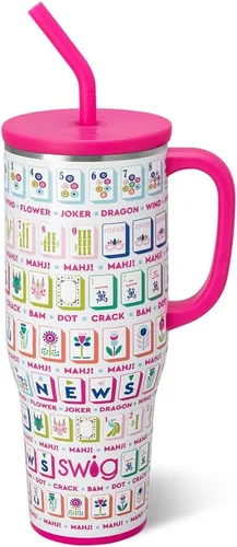 Vista 16 de Swig Life 40oz Insulated Mega Mug with Handle & Straw, Boho Desert DESIERTO BOHO