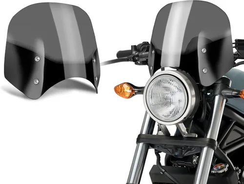 Vista 12 de Spoiler de Parabrisas para Motocicleta Deflector de Viento Deflector de Aire Pantalla para Rebel CMX300 / CMX 500 2017-2025, Deflector de Viento