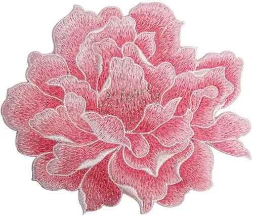 Vista 3 de 2 parches bordados para planchar o coser, flores de mariposa para ropa de bricolaje, chaquetas, jeans, mochilas, sombreros, manualidades