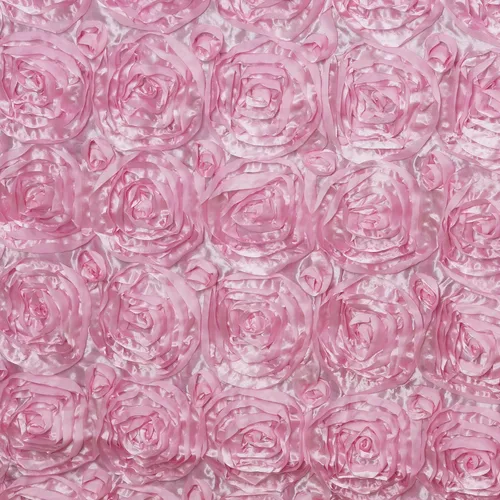 Vista 2 de Tableclothsfactory Mantel rectangular con patrón de rosetas/rosas 90x132 - Mantel rosa