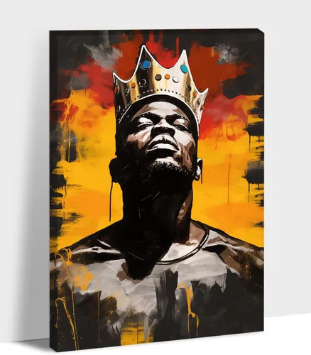 Vista 21 de Arte de pared afroamericano, decoración de rey y reina bailarín negro para sala de estar, arte de pareja de amor negro para dormitorio, lienzo