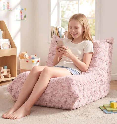 Vista 45 de Hobestluk Puf con espuma viscoelástica, tela de piel sintética ultrasuave, diseño ergonómico, puf pequeño, para sala de estar, dormitorio, sala
