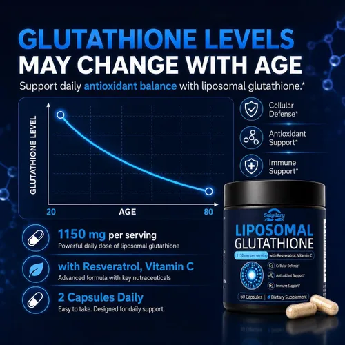 Vista 4 de Complejo de glutatión liposomal, 60 cápsulas, 30 porciones