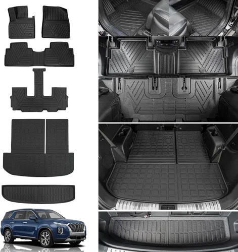 Vista 17 de Rongtaod Alfombrillas de Piso Compatibles con Honda CRV 2023 2024 2025 2026 Forro de Maletero Forro de Carga Alfombrilla de Carga Protector