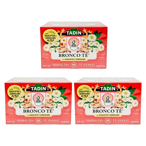 Vista 10 de Tadin Té de hierbas Boldo. Sin cafeína. 24 bolsas de té. 1.18 oz. Paquete de 3