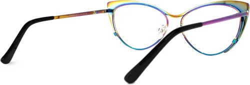 Vista 6 de Zeelool Ellen VFM0176 - Lentes de bloqueo de luz azul de gran tamaño con ojo de gato