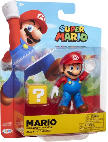 Vista 9 de Super Mario Nintendo 4" con bloque de preguntas