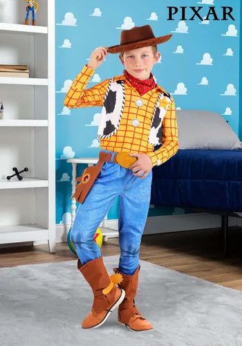 Vista 2 de Disfraz de Woody Disney de lujo para niños