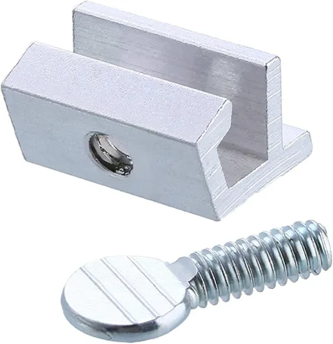 Vista 4 de 1st Choice Cerraduras deslizantes de aluminio para ventanas de metal, cerraduras de seguridad para puertas, cerraduras de seguridad ajustables