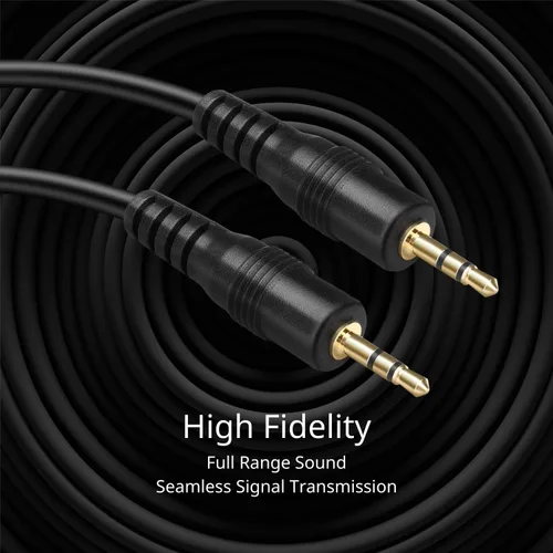 Vista 4 de TNP - Cable de audio de 0.1 in a 0.1 in, cable estéreo TRS macho a macho, 3