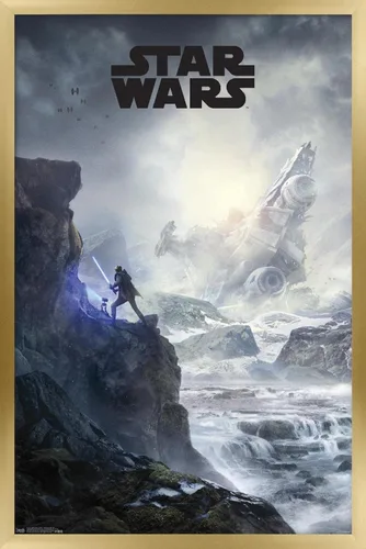 Vista 18 de Trends International Star Wars: Jedi Fallen Order - Póster de pared con clave de acantilado, 14.725 x 22.375 pulgadas, versión enmarcada de madera