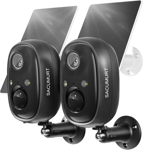 Vista 10 de Outdoor Security Camera Wireless, WiFi Solar Camera for Home Security
