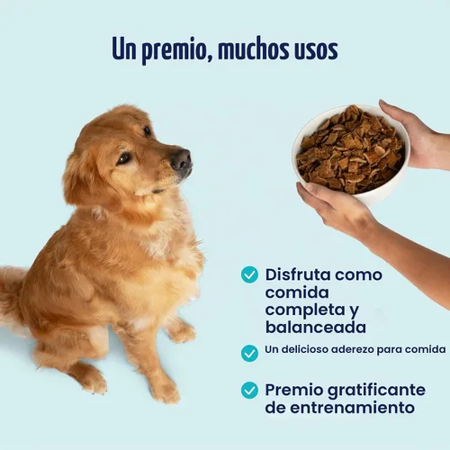 Vista 5 de Solid Gold Complementos de Comida para Perros Secada al Aire para Alimentos Secos – Golosinas saludables para perros con carne de res real