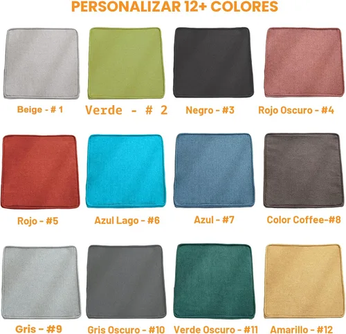 Vista 2 de Cojín de banco personalizable, cojines para sillas de ventana panorámica para muebles de patio, cojín largo para taburete, diseño de estructura